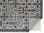 HomeRoots 513675 8 x 10 ft. Taupe & Gray Wool Floral Hand Tufted Handmade Stain Resistant Rectangle Area Rug