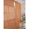 Window Brown Sheer Curtains 60 Inches Width 95 Inches Long 2 Panels Sheer Curtains Clear Curtains Basic Rod Pocket Panel For Hom