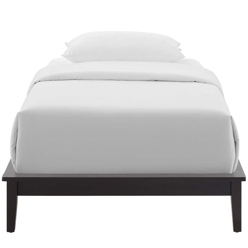 Modway Lodge Wood Platform Twin Bed Frame In Cappuccino