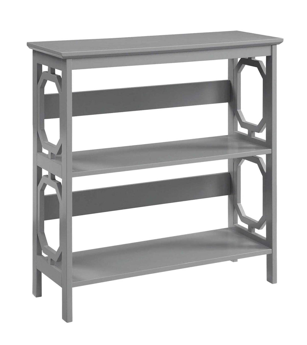 Convenience Concepts Omega 3 Tier Bookcase, Gray