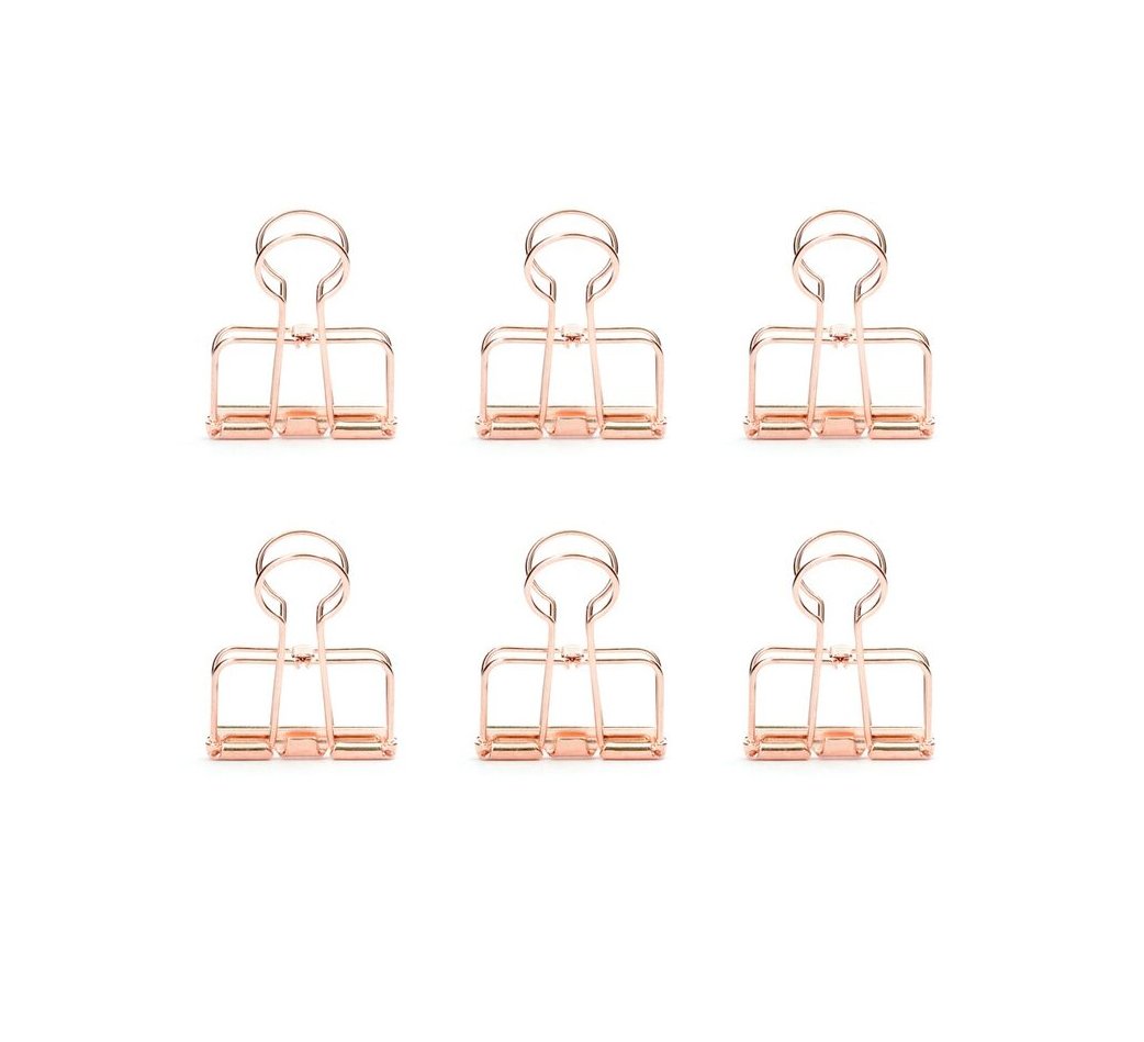 Kikkerland Wire Clips, Copper, Set Of 6 (Or73-Co)