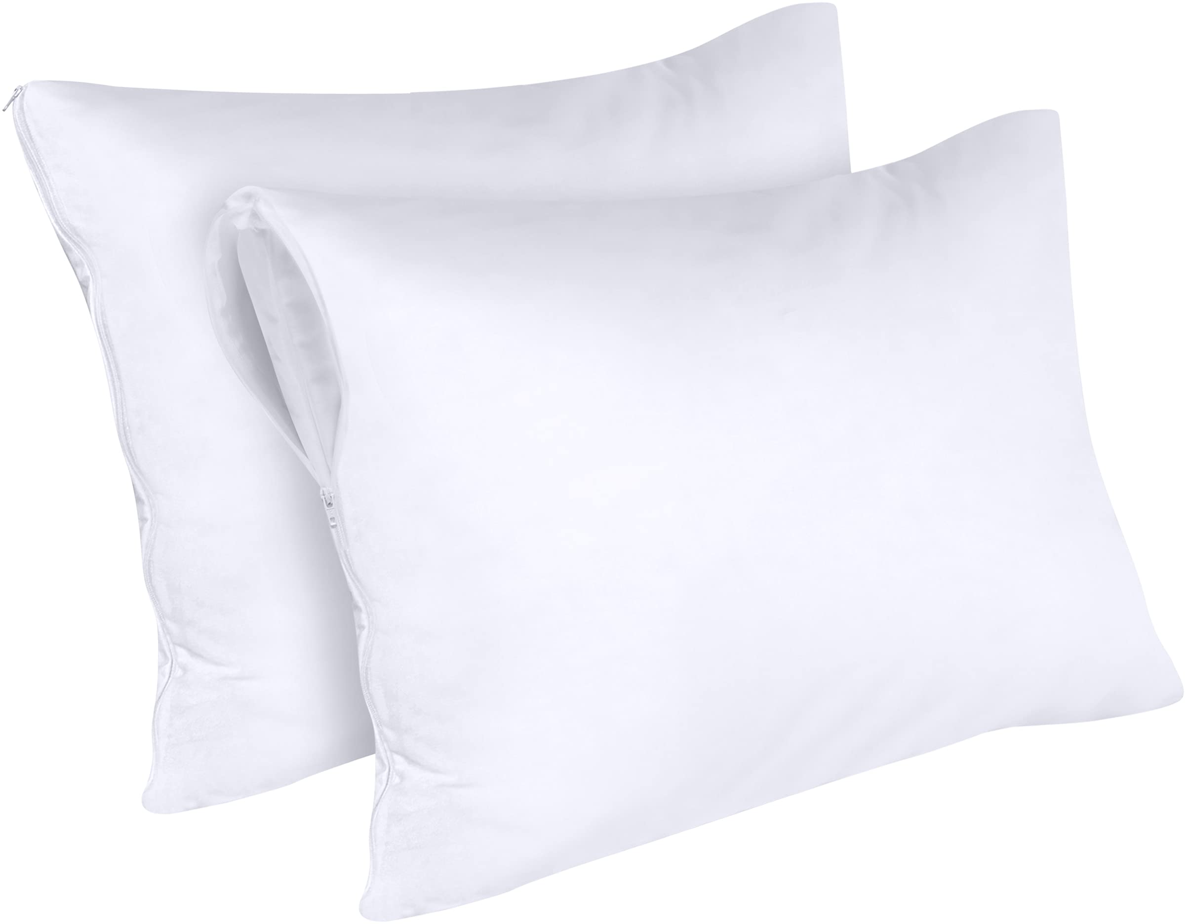 Utopia Bedding Waterproof Pillow Protector Zippered (2 Pack) Toddler - Bed Bug Proof Pillow Encasement 13 X 18 Inches
