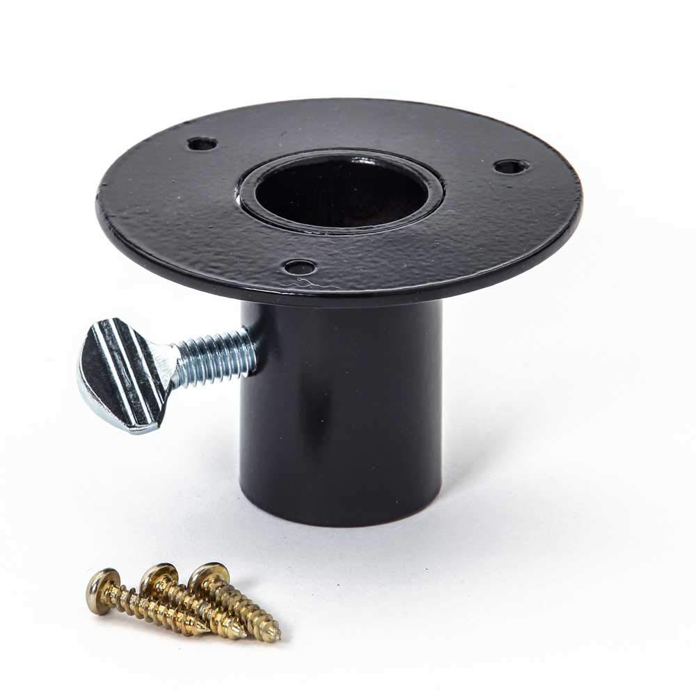 Birds Choice 1202 Pole Mount Flange, 1 In., Black