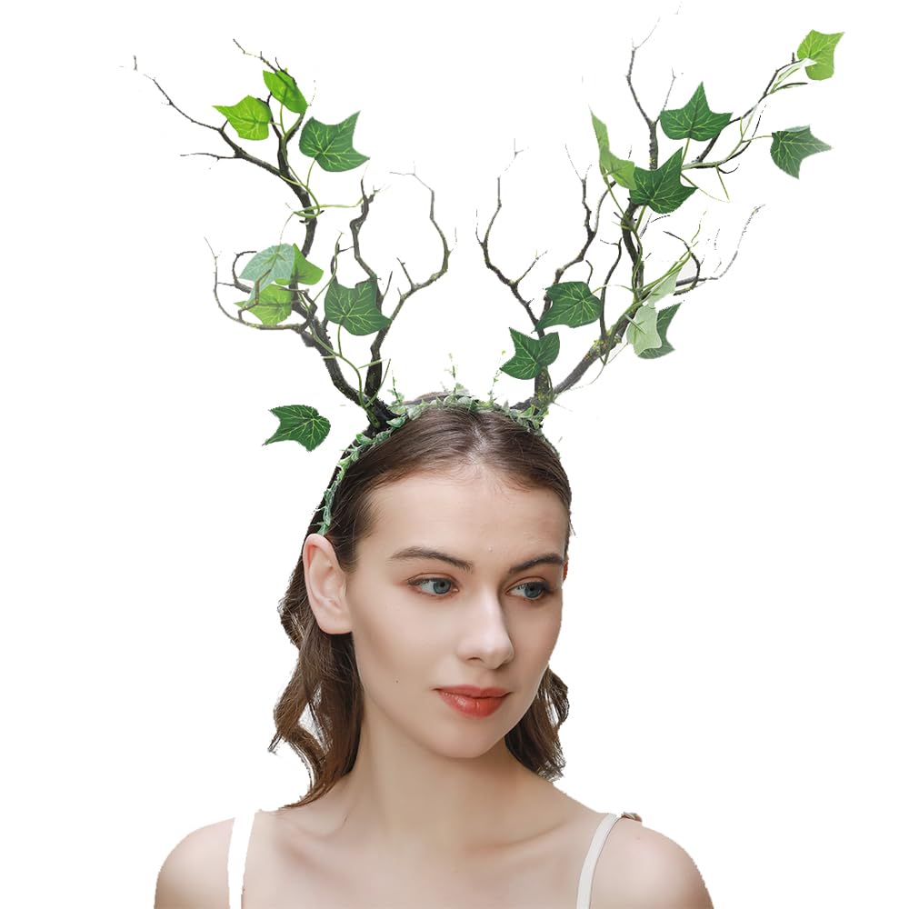 Steampunk Elf Tree Branches Headband Hair Accessory Halloween Party Headpieces Costumes Accessories Black