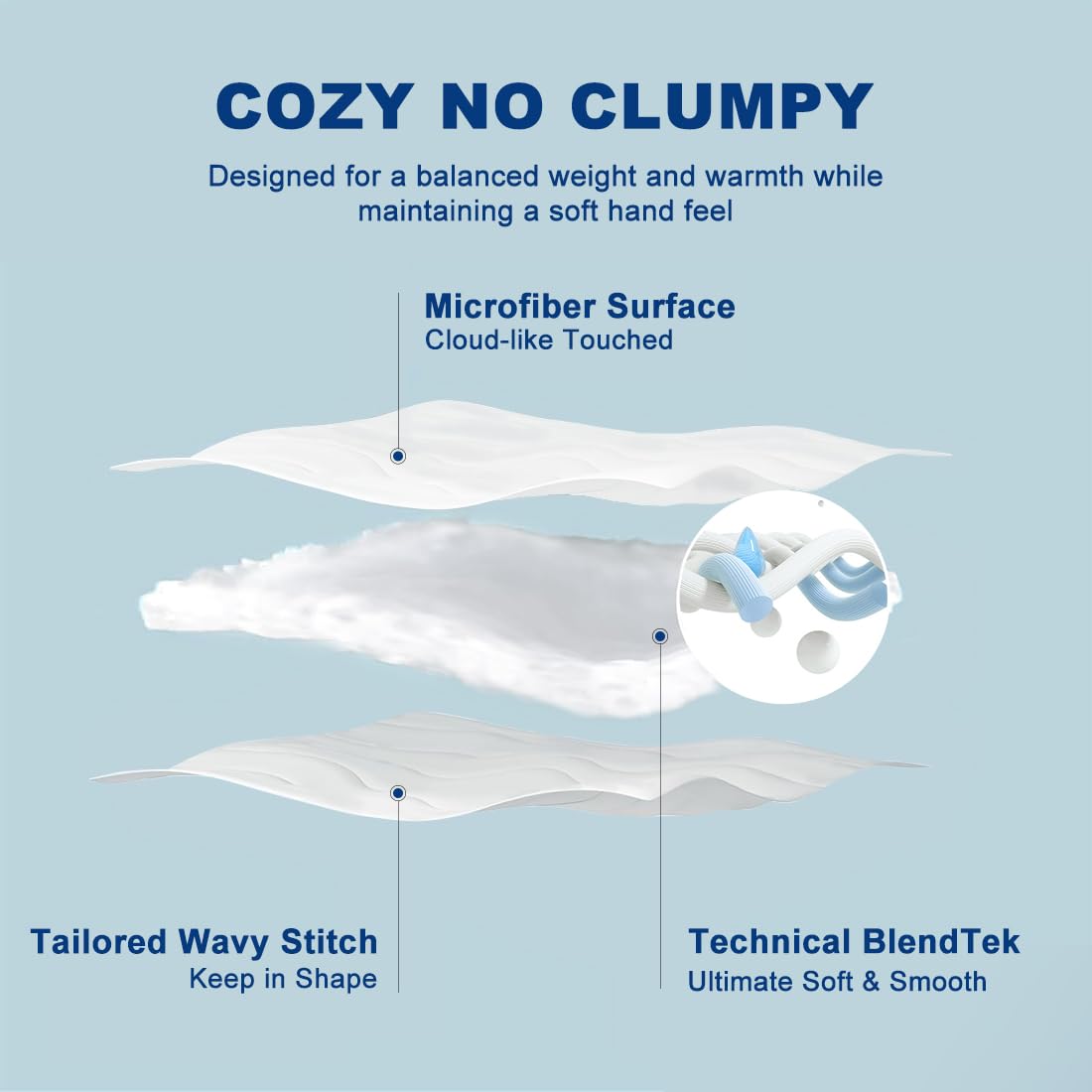 Meelus Lightweight Comforter Cooling Duvet Insert White, All Season Breathable California King Duvet, Soft Microfiber Summer Coo