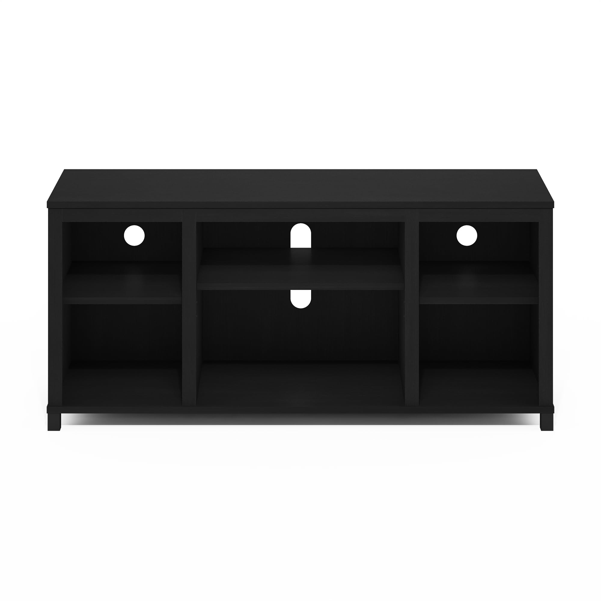 Furinno Classic TV Stand with Shelves for TV up to 55 Inch, Americano