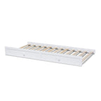 Baxton Studio Neves Cottage Farmhouse White Finished Wood Twin Size Trundle