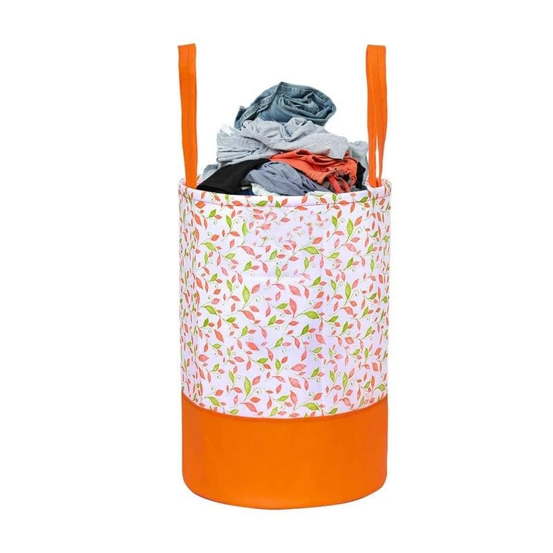GS ENTERPRISES 45L Laundry Basket for Clothes with Lid | Laundry Bag Foldable | Laundry Bag for Clothes | Clothes Basket | Baske