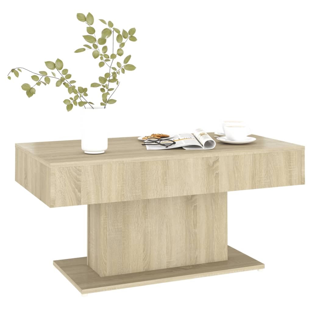 vidaXL Coffee Table Home Living Room Office Furniture Accent Couch Center Side End Sofa Coffee Table Desk Sonoma Oak Engineered Wood