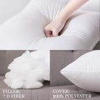 Miulee Set Of 2 Throw Pillow Inserts Premium Pillow Stuffer Rectangle Form For Decorative Cushion Bed Couch Sofa 12X24 Inch