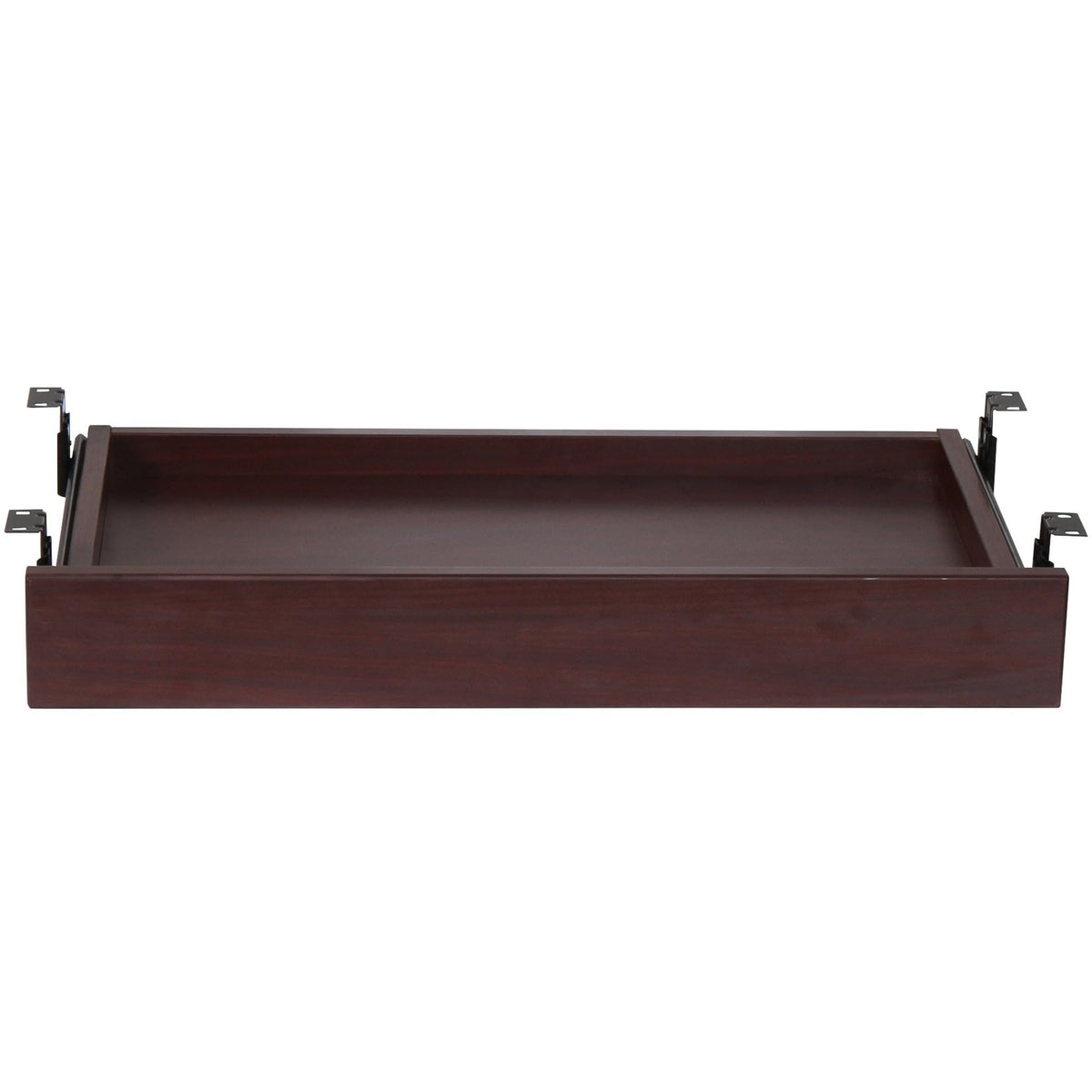 Lorell Mahogany Laminate Universal Center Drawer, Brown