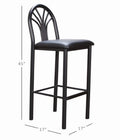 Thayer Barstool Black Set Of 2