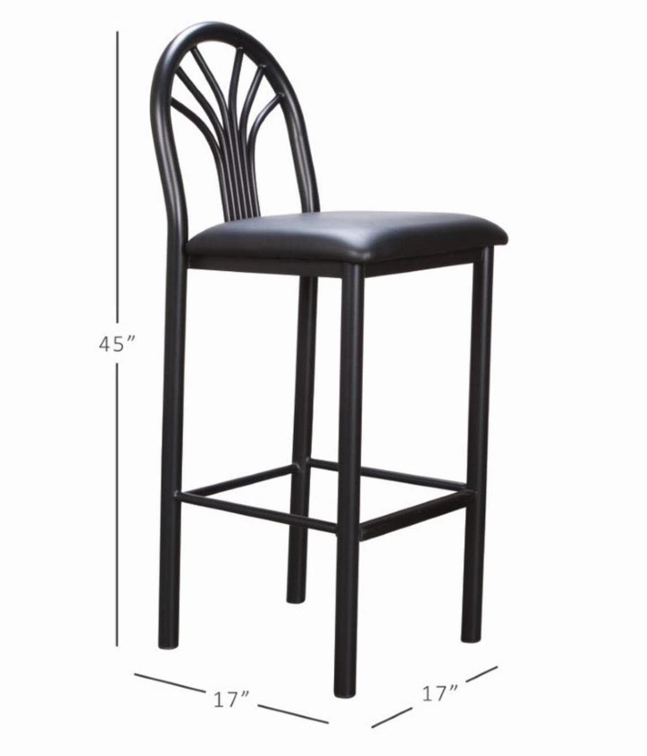 Thayer Barstool Black Set Of 2