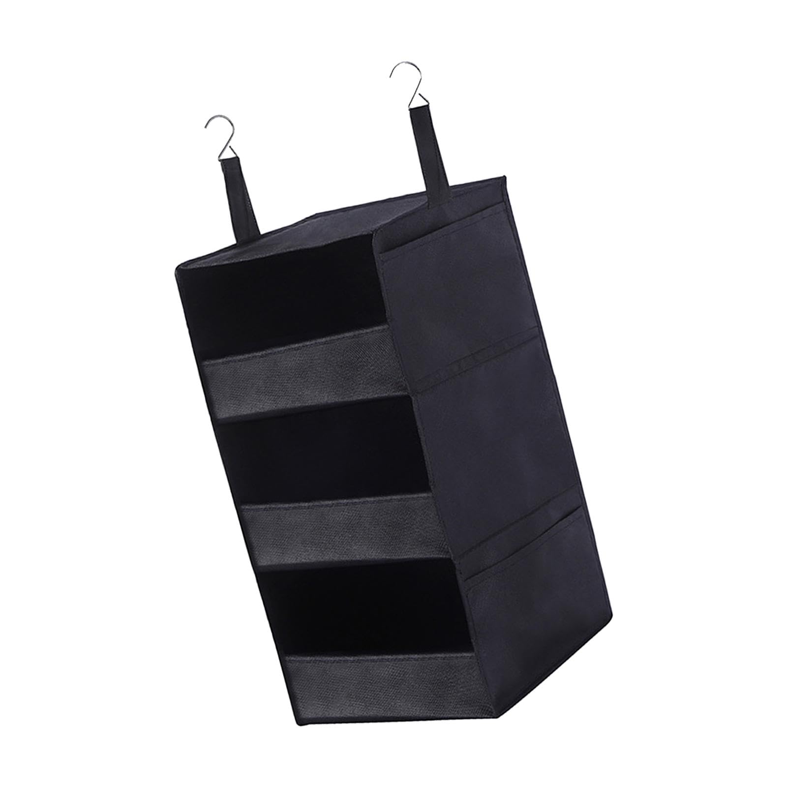 Vistora Hanging Closet Organizer With 3 Large Pockets For Sundries Plush Toy Clothes Black|Home & Garden | Household Supplies & 