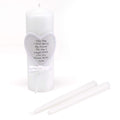 Hortense B. Hewitt Wedding Accessories 9-Inch Pillar and 2 10-Inch Tapers Unity Candles, Set of 3, This Day I Will Marry My Frie