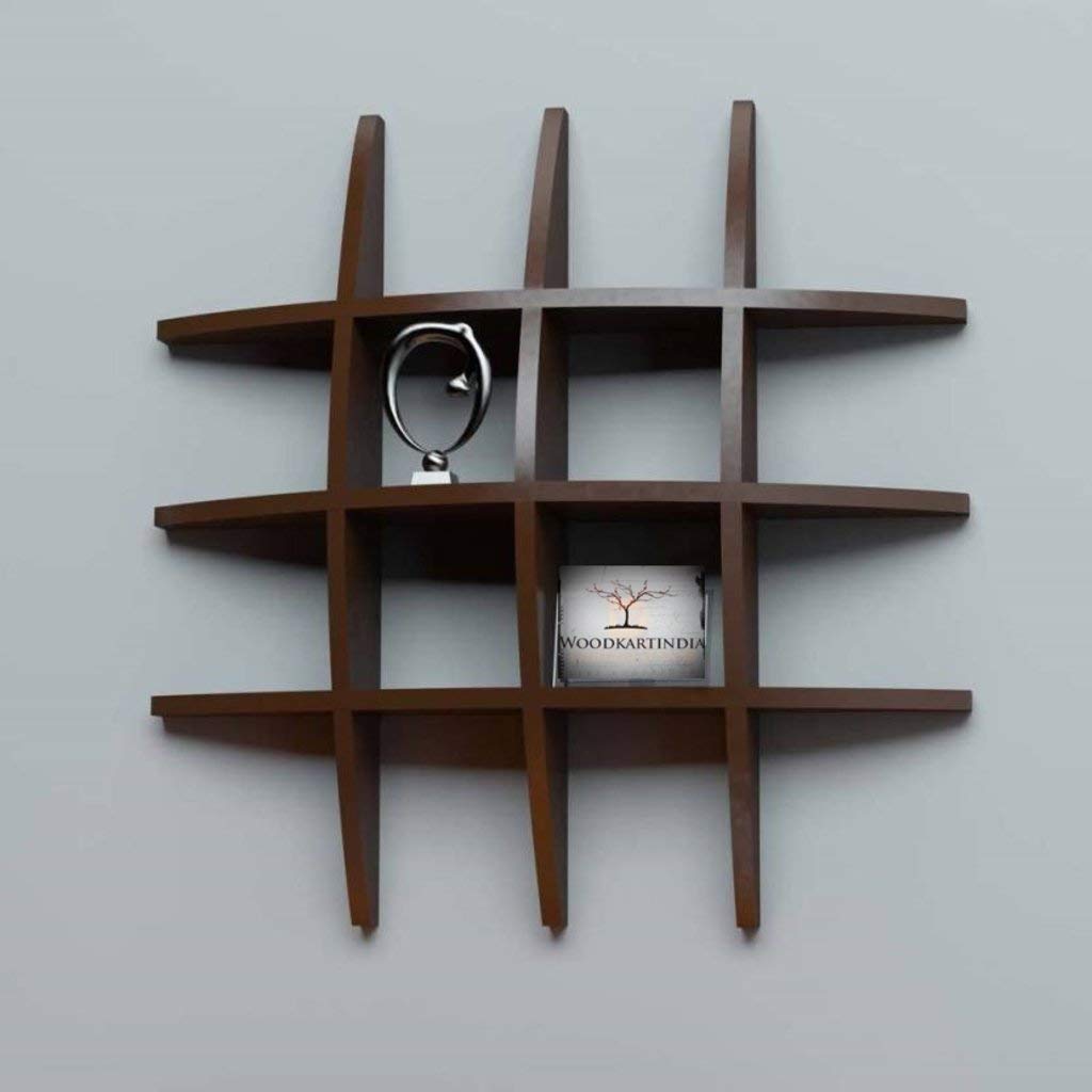 Woodsy Brown Wooden Globe Shape Wall Rack,Wall Mount Wall Shelf Tier Shape Wall Shelves For Wall Decor, Home Decor, Office, Livi