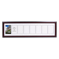 Creative Picture Frames 8 Opening Glass Face Mahogany Picture Frame To Hold 5 By 7 Inch Photographs Including 10X40-Inch White M