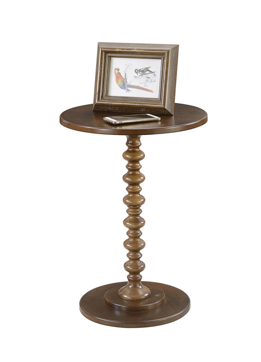 Convenience Concepts 131355ES Palm Beach Spindle Table, 17.75&quot;L x 17.75&quot;W x 24&quot;H, Espresso