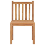 vidaXL 8X Solid Teak Wood Patio Chairs with Cushions Dining Chairs Courtyard Seats Extra Stable Garden Chairs Heavy Wooden Outdoor Seating Sets