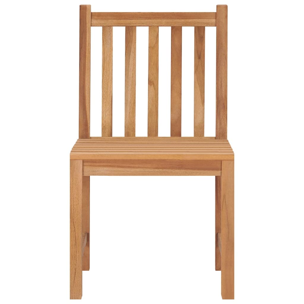 vidaXL 8X Solid Teak Wood Patio Chairs with Cushions Dining Chairs Courtyard Seats Extra Stable Garden Chairs Heavy Wooden Outdoor Seating Sets