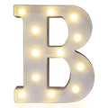 Pooqla LED Marquee Letter Lights Sign, Light Up Alphabet Letter for Home Party Wedding Decoration B