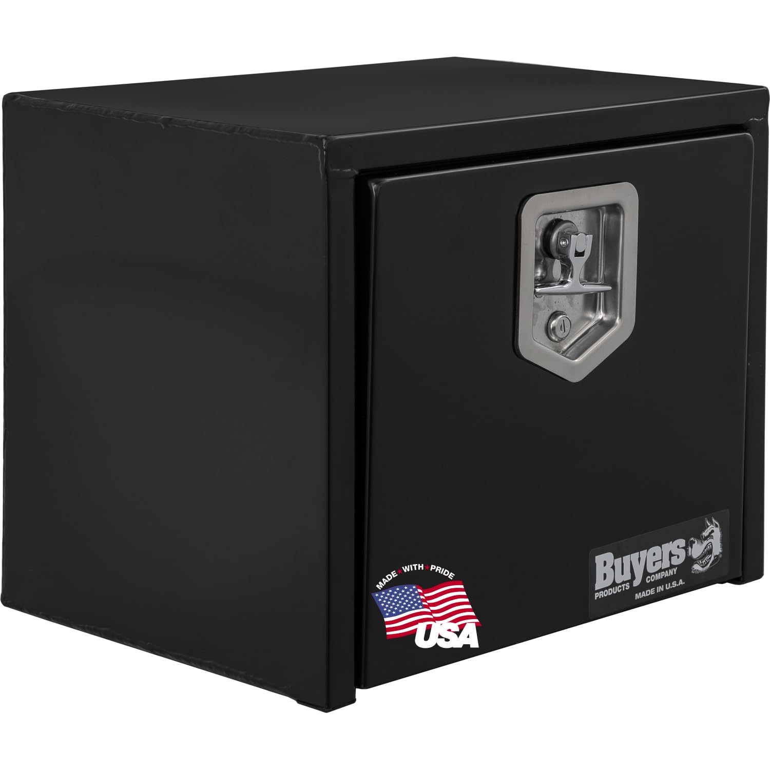 Buyers Products 1703321 Black Steel Underbody Truck Box, 15 X 13 X 18 Inch, Made In The Usa, 14 Ga Black Steel Trailer/Truck Bed