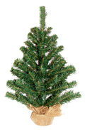 Rocky Mountain Goods Tabletop Small Christmas Tree 12    - Unlit Christmas Tree with Burlap Weighted Base - Great for Christmas 