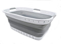 SAMMART 44L Collapsible Plastic Laundry Basket - Foldable Pop Up Storage Container/Organizer - Portable Washing Tub - Space Savi
