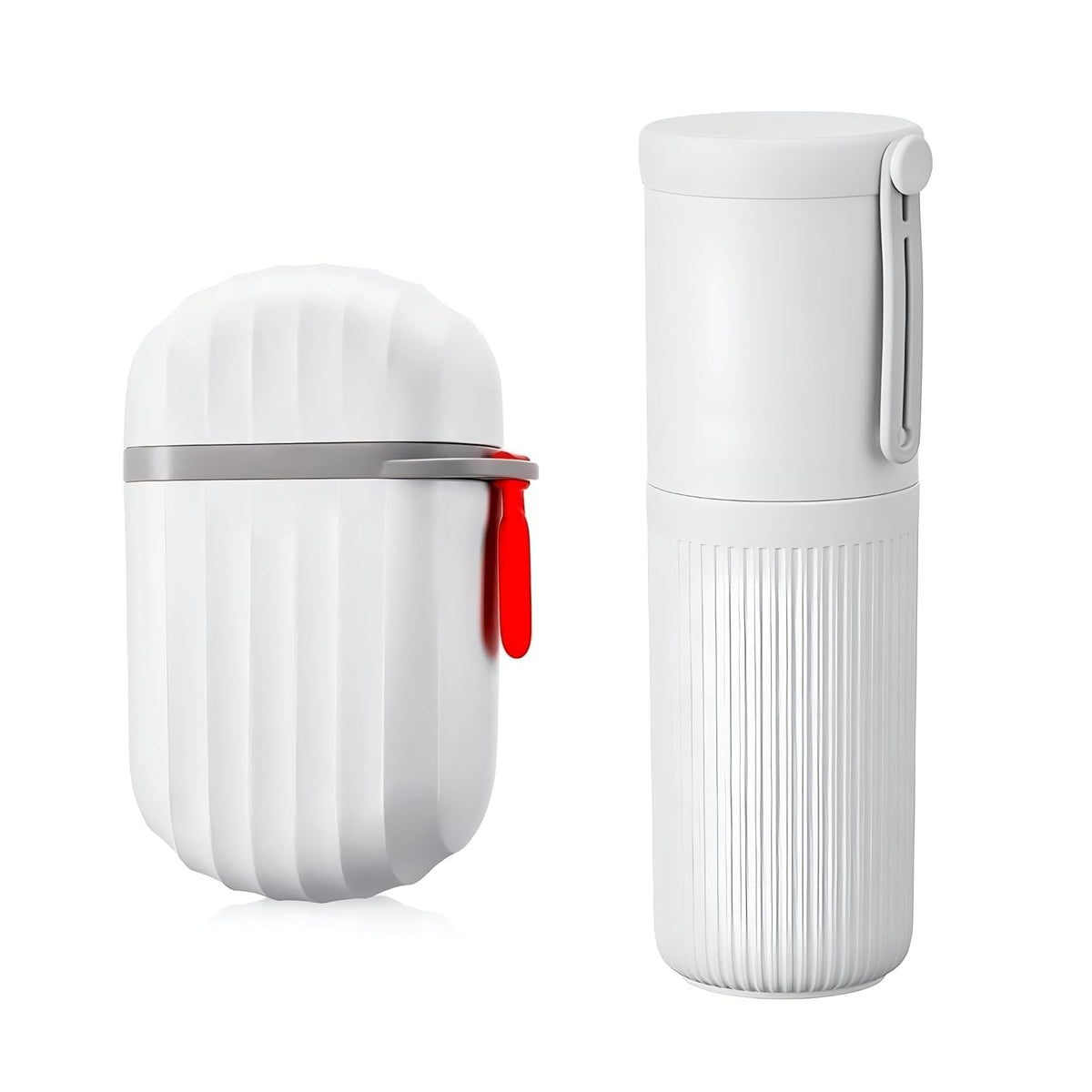 Woleebee Travel Toothbrush Holder and Soap Case Portable Soap Container Dish Tray Toothpaste Holder with Cover for Trip Bathroom