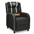 GYMAX Gaming Recliner, Massage Gaming Chair w/Adjustable Footrest, Remote Control & Side Pocket, Ergonomic Game Lounge Chair, Ra