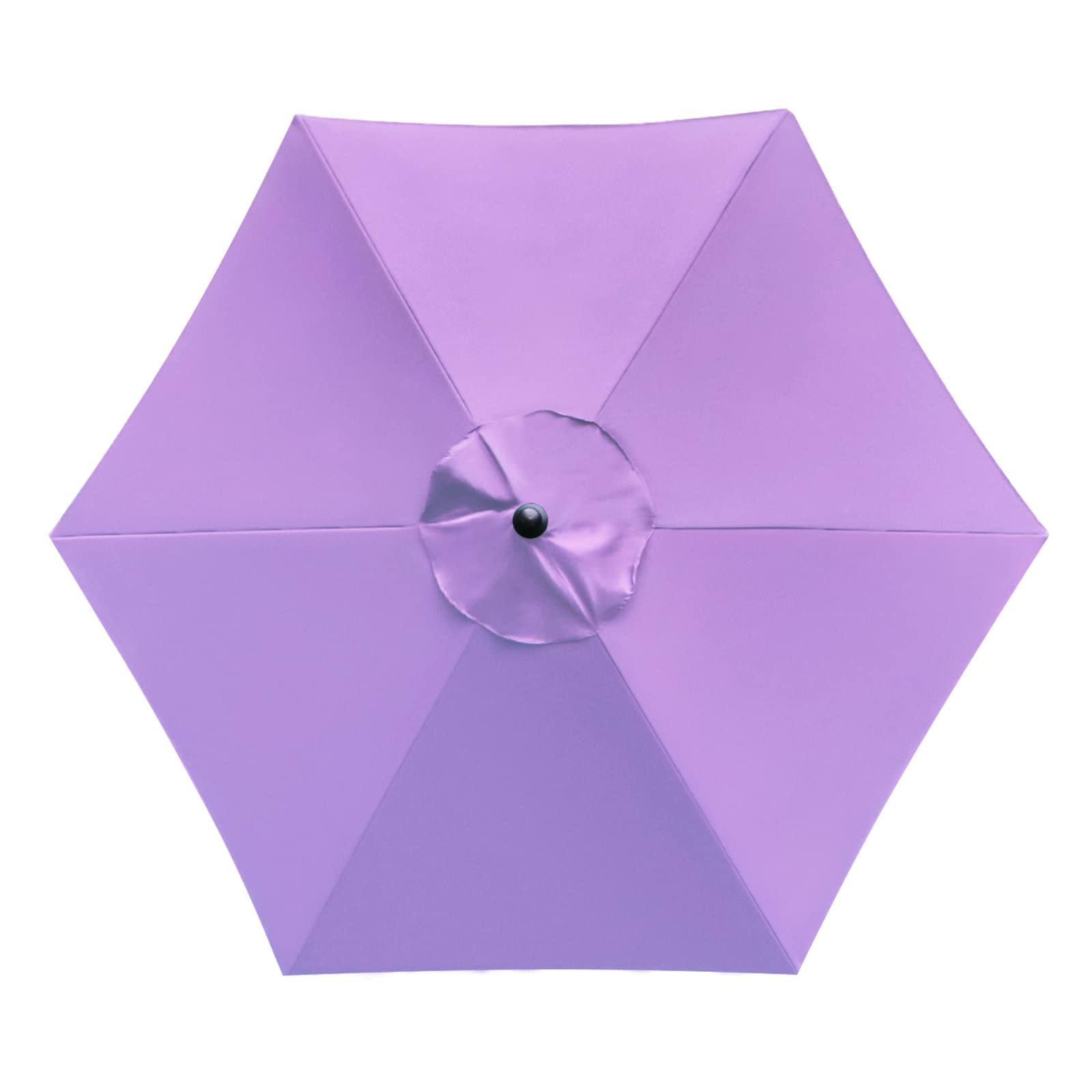 Sunnyglade 7.5Ft 6 Ribs Umbrella Canopy Replacement Patio Top Cover For Market Umbrella (Purple)