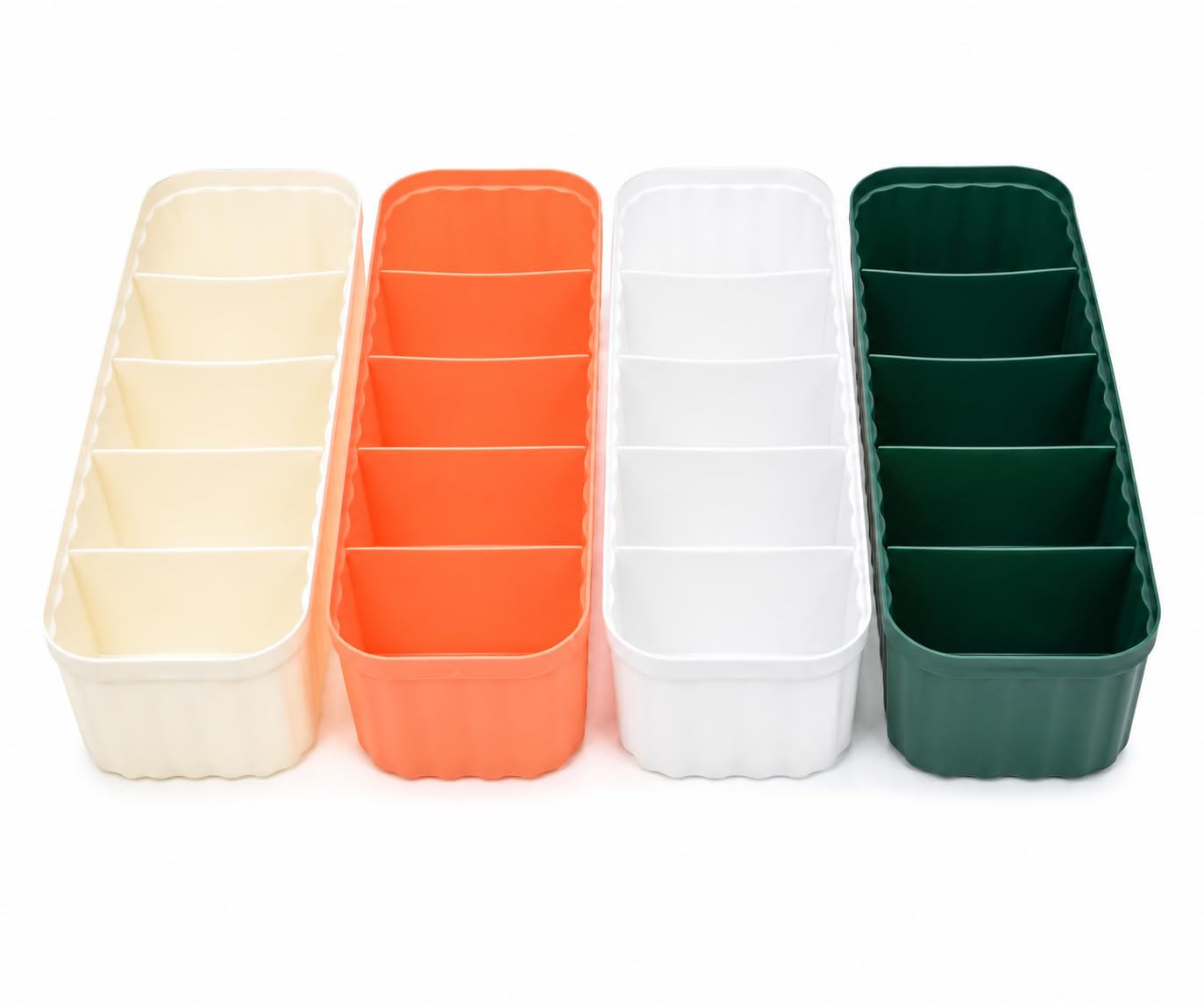 Drawer Storage Organiser For Socks, Foldable 5Compartment