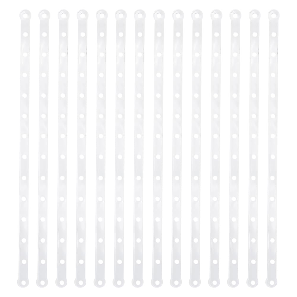 GSHLLO 36 Pcs Plastic Hanging Display Strips Heavy Weight Clothes Hanger Strips Hanger Connection Strips Stable Hanger Connector