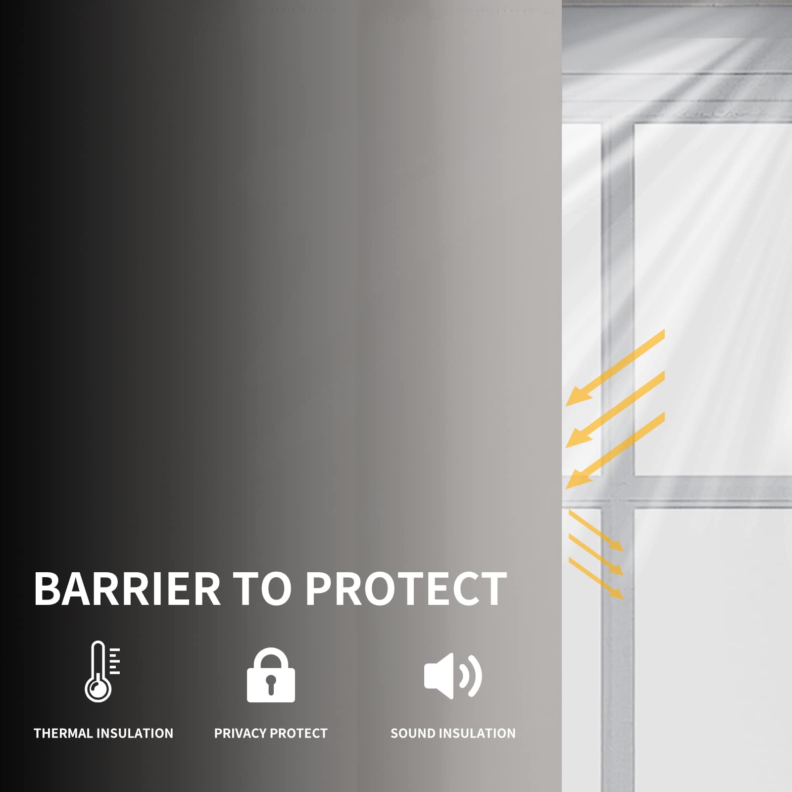 Easy-Going Blackout Curtains For Bedroom, Solid Thermal Insulated Grommet And Noise Reduction Window Drapes, Room Darkening Curtains For Living Room, 2 Panels (52X96 In, Light Linen)