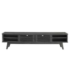 Modway Render Mid-Century Modern Low Profile 70 Inch Media Console TV Stand in Charcoal, 70"