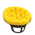International Caravan Furniture Piece 42-Inch Rattan Papasan Chair with Solid Twill Cushion