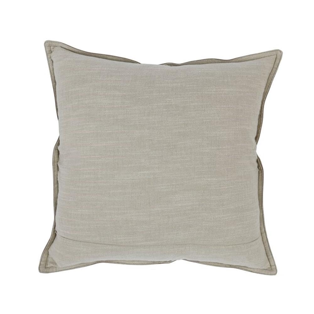 Kosas Home Cheyenne 22X22 Genuine Leather Throw Pillow In Taupe Brown