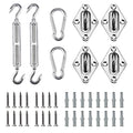 Artpuch Sun Shade Sail Hardware Kit 6 Inch For Rectangle Square Shade Sail Outdoor Installation 304 Stainless Steel