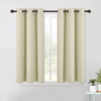 Nicetown Room Darkening Curtain Panels For Living Room, Thermal Insulated Grommet Room Darkening Draperies/Drapes For Window (Be