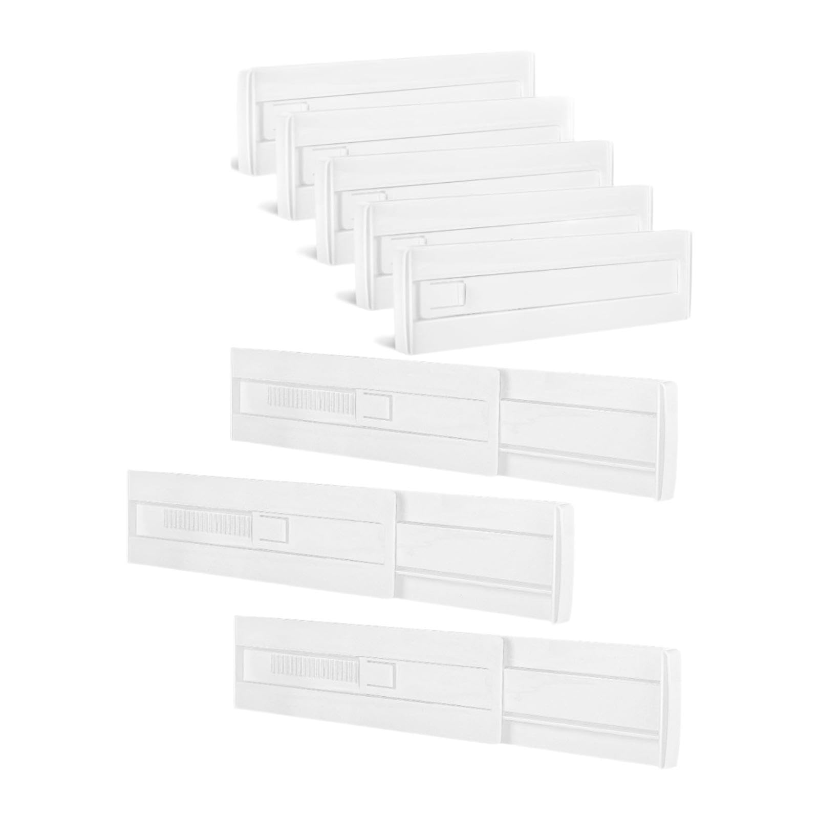 Calandis 8X Drawer Dividers Women Adjustable Drawer Organizer For Bedroom Cafe Office White | Closet Organizers | Home Organizat