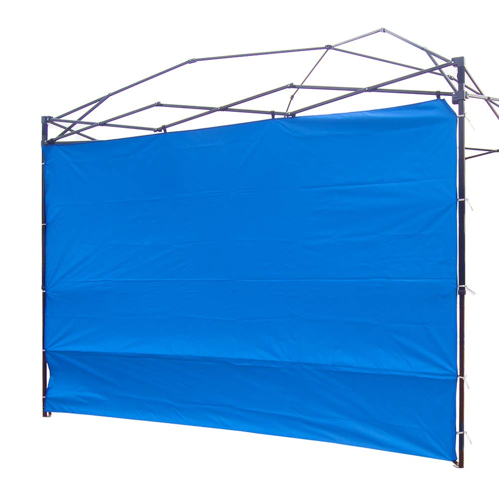 Canopy Sunwall Sidewall Gazebos Tent Waterproof For 10X10Ft Pop Up Canopy Straight Leg Gazebos Outdoor Instant Canopies 1 Pcs Bl
