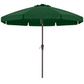 ABCCANOPY 9ft Scalloped Patio Umbrella, Outdoor Table Umbrella with Tilt and Crank, Fiberglass Ribs Deck Umbrella for Patio, Poo