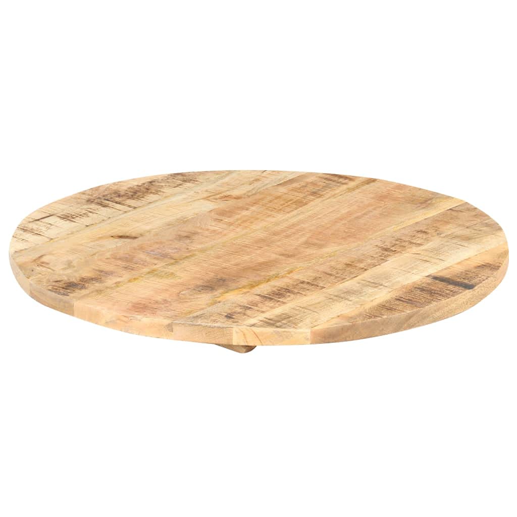 vidaXL Table Top Replacement Office Solid Wood Mango Round 0.98&quot;-1.06&quot; 23.6&quot;