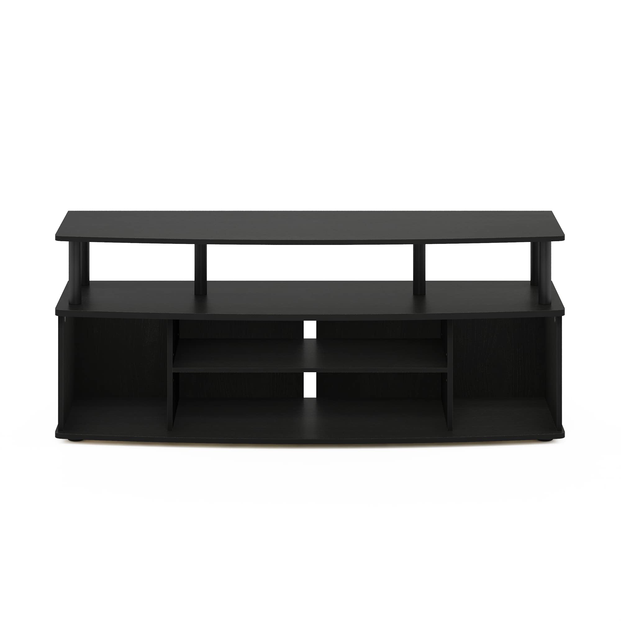 Furinno Jaya Large Entertainment Center Hold up to 55-in TV, Inches, Blackwood