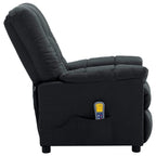 Vidaxl Massage Recliner Dark Grey Fabric