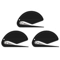 Zonice Letter Opener Envelope Slitter - Envelope Opener,Mail Opener,Wrapping Paper Cutter,Package Opener 3 Pack (3 Black)