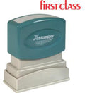 Xstamper(R) One-Color Title Stamp, Pre-Inked, 'First Class', Red