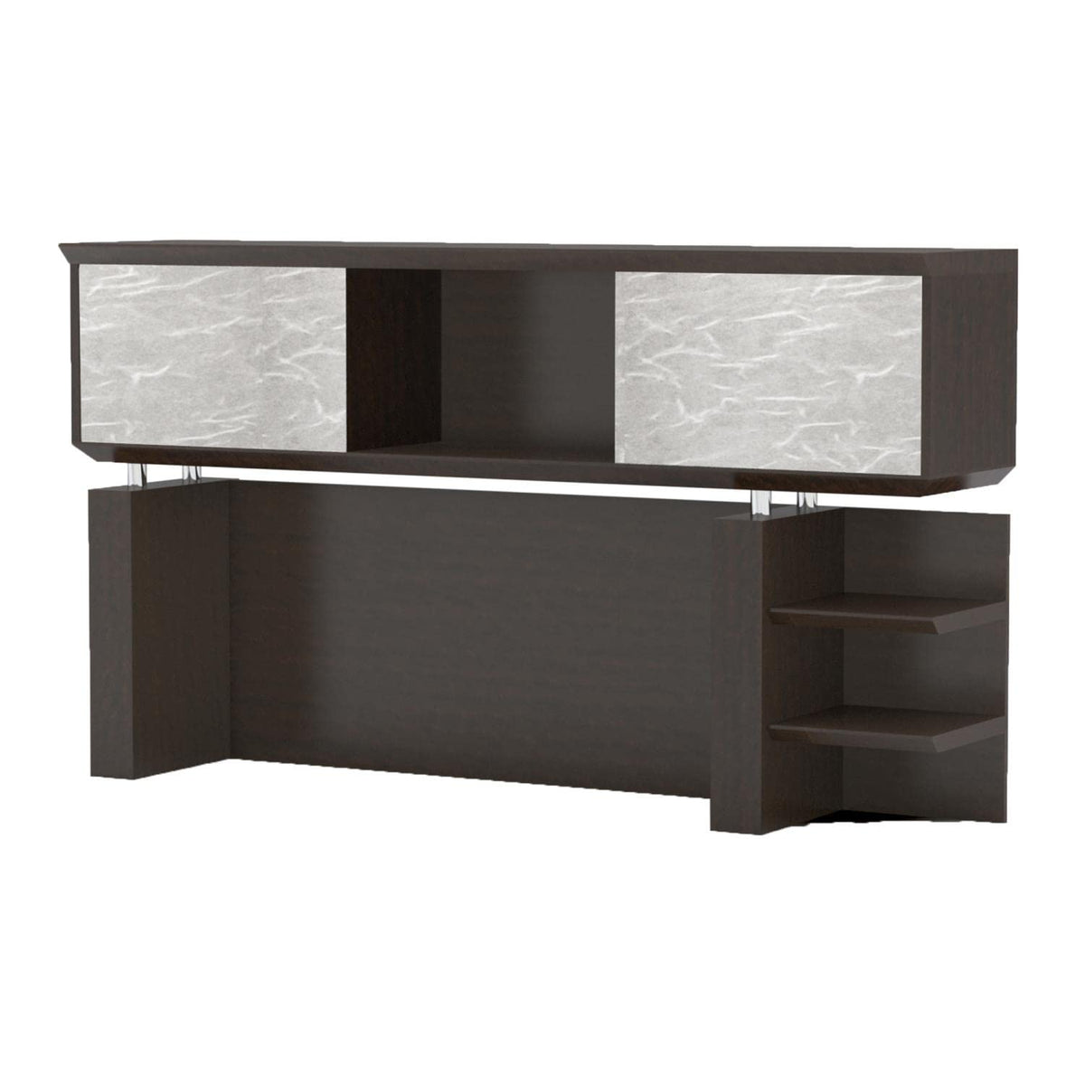 Mayline Sterling Hutch, 72&quot;, Textured Driftwood Laminate