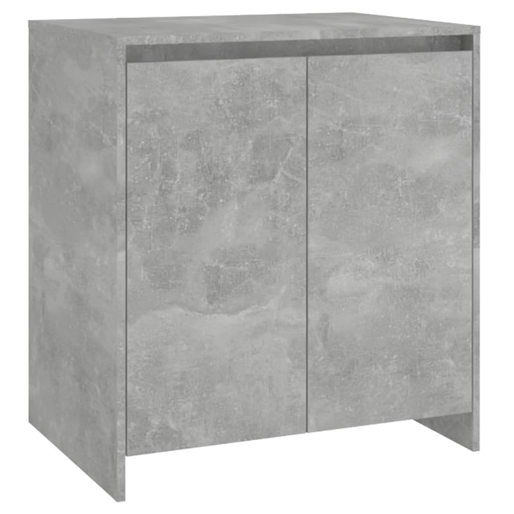 vidaXL Engineered Wood Sideboard - Concrete Gray - Ample Storage Space with 2 Doors - Decorative and Practical - Ideal for Displaying Objects
