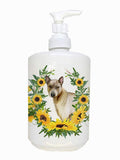 Caroline's Treasures CK2872SOAP Thai Ridgeback in Sunflowers Ceramic Soap Dispenser Hand Soap Dispenser Pump Bottles for Bathroo